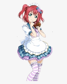 #anime #girl #kawaii #cute #maid #redhair #red #lolita - Love Live Ruby Valentine, HD Png Download, Transparent PNG