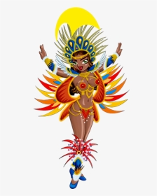 Mulher Carnaval Desenho Png, Transparent Png, Transparent PNG