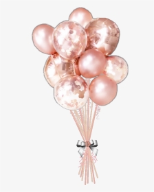 #balloons #peach #rosegold #party #wedding - 13 Rose Gold Balloons, HD Png Download, Transparent PNG