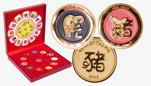 Year Of The Pig Medallion Collection, HD Png Download, Transparent PNG