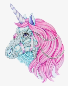 #unicorn #unicorns #unicornio #pink #rainbow #animal - Illustration, HD Png Download, Transparent PNG