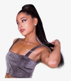 #ariana #grande #shimmer #white #aesthetic #freetoedit - Girl, HD Png Download, Transparent PNG