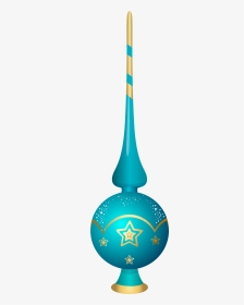 Blue Christmas Tree Top Ornament Transparent Png Clip - Christmas Tree Top Png, Png Download, Transparent PNG