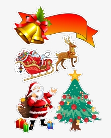 Topo De Bolo Natal - Christmas Santa Images Png, Transparent Png, Transparent PNG