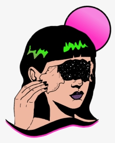 #freetoedit #space #galaxy #girl #ftestickers #sticker - Deseo Dibujo, HD Png Download, Transparent PNG
