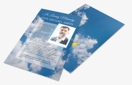 Funeral Memorial Flyer Template Preview - Brochure, HD Png Download, Transparent PNG