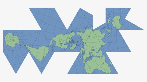 Fuller Dymaxion Map, HD Png Download, Transparent PNG