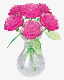 3d Crystal Puzzle - Crystal Puzzle Rose Pink, HD Png Download, Transparent PNG