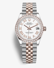 Rolex Datejust 31 Stainless Steel/ Rose Gold / Diamond - Rolex 278381rbr 0006, HD Png Download, Transparent PNG