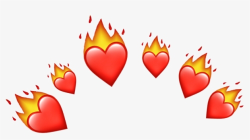 #crown #redcrown #heart #heartcrown #emoji #emojicrown, HD Png Download, Transparent PNG