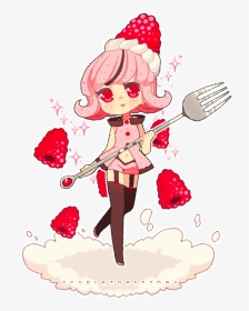 Cute Anime Raspberry, HD Png Download, Transparent PNG