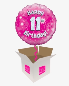 11th Birthday Pink Holographic - Happy 17th Birthday Balloon, HD Png Download, Transparent PNG