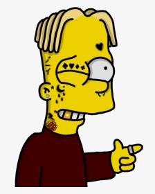 #simpson #thesimpsons #bart #bartsimpson #simpsonwave - Dibujos De Bart Simpson, HD Png Download, Transparent PNG