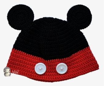 Mickey Mouse Free Crochet Pattern Hat, HD Png Download, Transparent PNG