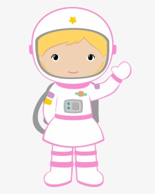 Nursery Wall Decals Monogrammed Wall Decals - Pink Astronaut Clipart, HD Png Download, Transparent PNG