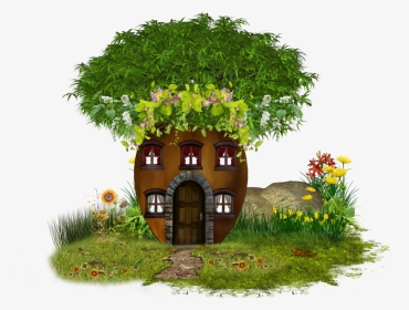 House With Tree Clipart Jpg Royalty Free Png Tree House, Transparent Png, Transparent PNG