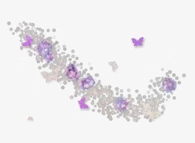 #ftestickers #sparkle #butterflies #purple - Necklace, HD Png Download, Transparent PNG