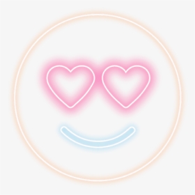 #ftestickers #emotions #emoji #neon #freetoedit - Heart, HD Png Download, Transparent PNG