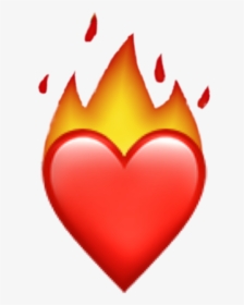 #red #heart #emoji - Fire Transparent Background Hot Emoji, HD Png Download, Transparent PNG