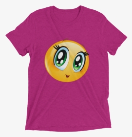 Cute Manga Girl Emoji T Shirt - T-shirt, HD Png Download, Transparent PNG