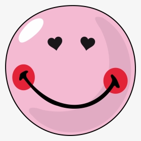 Love Face Smiley Clipart - Circle, HD Png Download, Transparent PNG