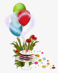 Border Design Balloons And Cakes, HD Png Download, Transparent PNG