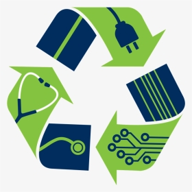 Electronic Waste Recycling Logo - Buy And Sell Png, Transparent Png, Transparent PNG