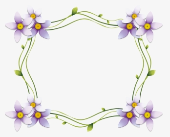 Floral Frame Png - Flower, Transparent Png, Transparent PNG