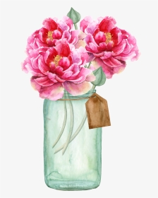 #floral #flowers #vase - Vase Flower For Wedding Invitations, HD Png Download, Transparent PNG