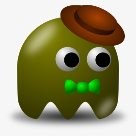 Avatar Character Wearing Classy Brown Hat - Brown Pac Man Ghost, HD Png Download, Transparent PNG