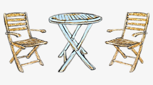 #watercolor #patioset #patio #furniture #wooden #porch - Chair, HD Png Download, Transparent PNG