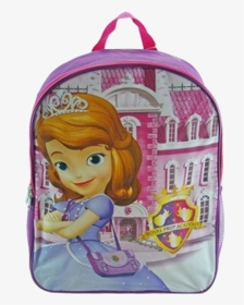 Disney Sofia The First 16inch Backpack 72dpi 122114 - Cartoon, HD Png Download, Transparent PNG