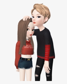 #stiker #beautiful #love #zepeto #anime #girl #boy - Zepeto Boy And Girl, HD Png Download, Transparent PNG