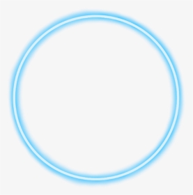 #geometric #round #neon #border #frame #freetoedit - Glowing Circle Image Transparent, HD Png Download, Transparent PNG