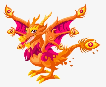 Myths And Legends For Kids - Dragon And Phoenix Cartoon, HD Png Download, Transparent PNG