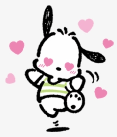 #aesthetic #lovecore #cute #soft #kawaii #pochacco - Cartoon, HD Png Download, Transparent PNG