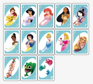 Drawing Collage Princess Disney - Disney Princess Uno Cards, HD Png Download, Transparent PNG