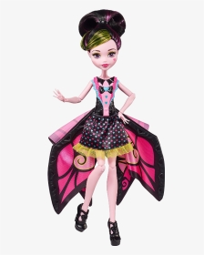 Buy Doll Monster High Transformation Doll Flp01 Elkor - Monster High Kanatlı Bebek, HD Png Download, Transparent PNG