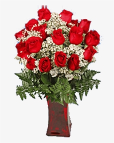 Valentines Arrangement Roses Greenery Fillers With, HD Png Download, Transparent PNG