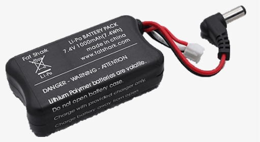 Fatshark Fpv Headset 1000mah Battery - Laptop Power Adapter, HD Png Download, Transparent PNG