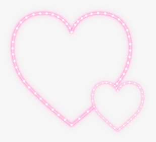 #frames #hearts #pink #lights #neon #valentines#freetoedit - Fenitel, HD Png Download, Transparent PNG