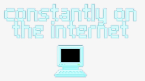 #blue #internet #cute #computer #aesthetic #aesthetics - Blue Pastel Aesthetic Computer, HD Png Download, Transparent PNG