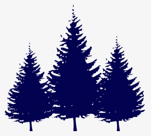 Pine Tree Silhouette Painting, HD Png Download, Transparent PNG