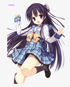 Anime Girl Render By Eileenchin - Anime Girl Kawaii Anime School Uniform, HD Png Download, Transparent PNG