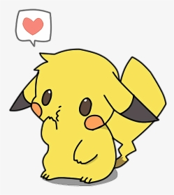 #pikachu #pokemon #cute #adorable #kawaii - Kawaii Pikachu, HD Png Download, Transparent PNG