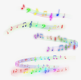 #music Notes #music #notes #rainbow #colorful #colors - Clave De Musica Colores Png, Transparent Png, Transparent PNG