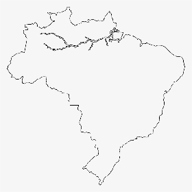Map Outline Of Brazil, HD Png Download, Transparent PNG