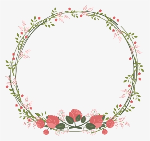 #border #frame #wreath #circle #round #leaves #vines - 花环 素材, HD Png Download, Transparent PNG