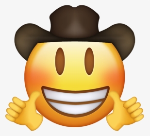 Transparent Cowboy Emoji Png, Png Download, Transparent PNG