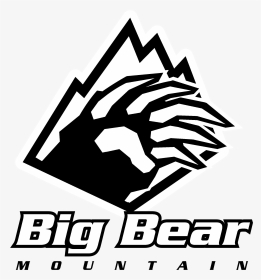 Big Bear Mountain Logo Black And White - Big Bear Mountain Png, Transparent Png, Transparent PNG